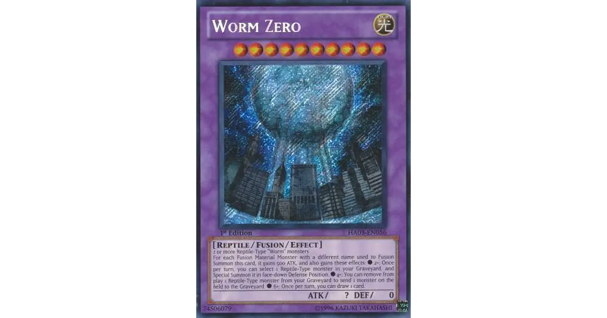 Worm Zero - HA03-EN056 - Secret Rare 1st Edition