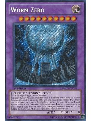 Worm Zero - HA03-EN056 - Secret Rare 1st Edition