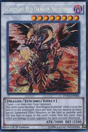 Scarlight Red Dragon Archfiend - DOCS-EN046 - Secret Rare 1st Edition