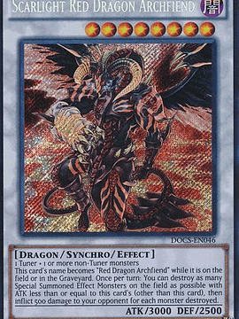 Scarlight Red Dragon Archfiend - DOCS-EN046 - Secret Rare 1st Edition