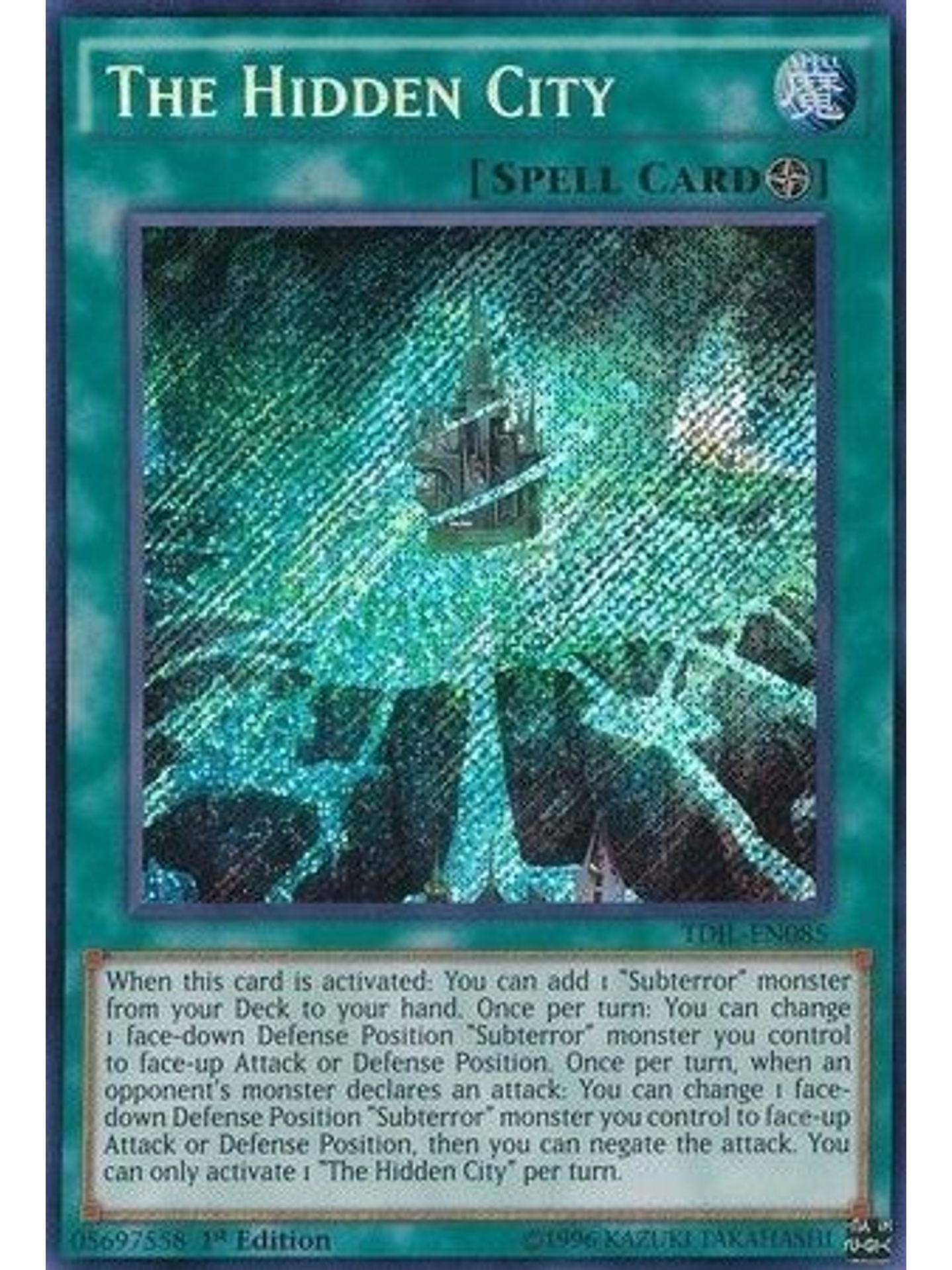 The Hidden City - TDIL-EN085 - Secret Rare 1st Edition 1