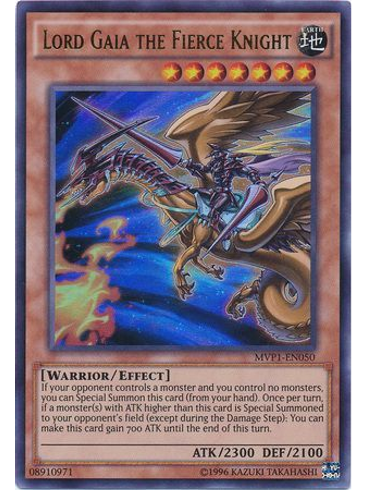 Lord Gaia the Fierce Knight - MVP1-EN050 - Ultra Rare Unlimited 1