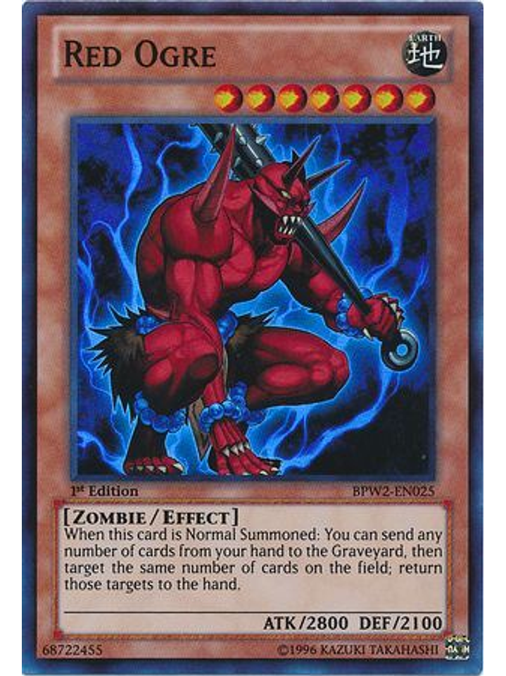 Red Ogre - BPW2-EN025 - Super Rare 1st Edition 1