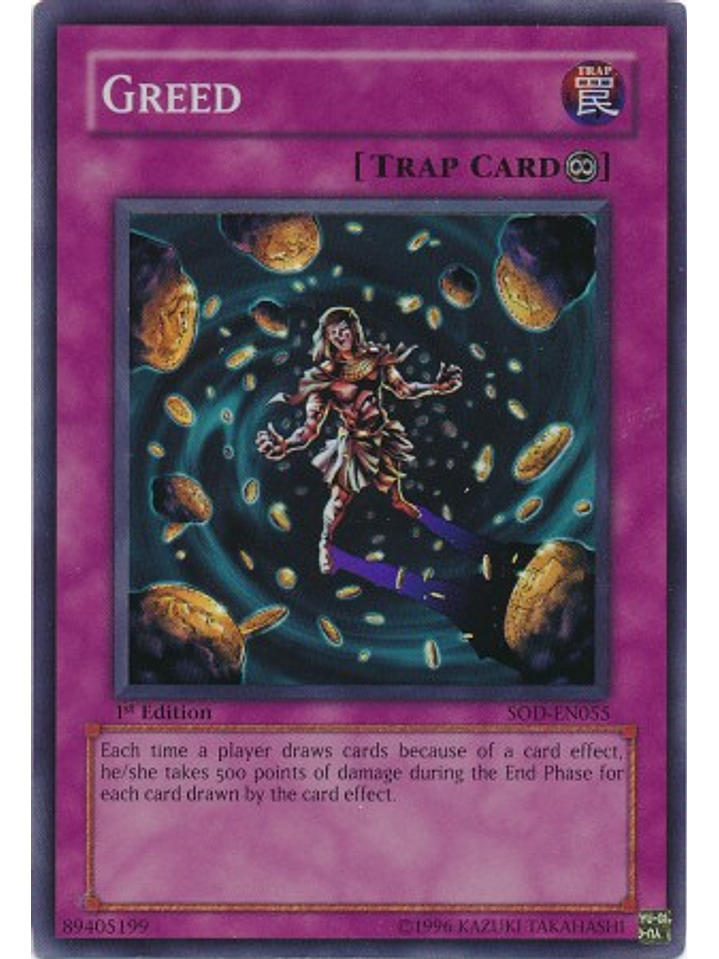 Greed - SOD-EN055 - Super Rare 1st Edition 1
