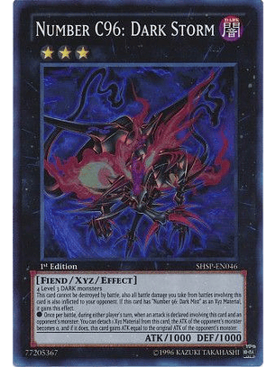 Number C96: Dark Storm - SHSP-EN046 - Super Rare 1st Edition