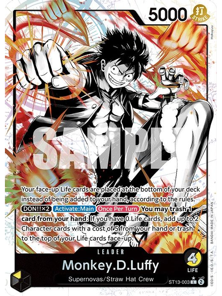 ST13-003 (Alternative Art) Monkey.D.Luffy (003) 1