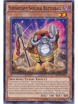 Superheavy Samurai Battleball - SP17-EN011 - Starfoil Rare 1st Edition