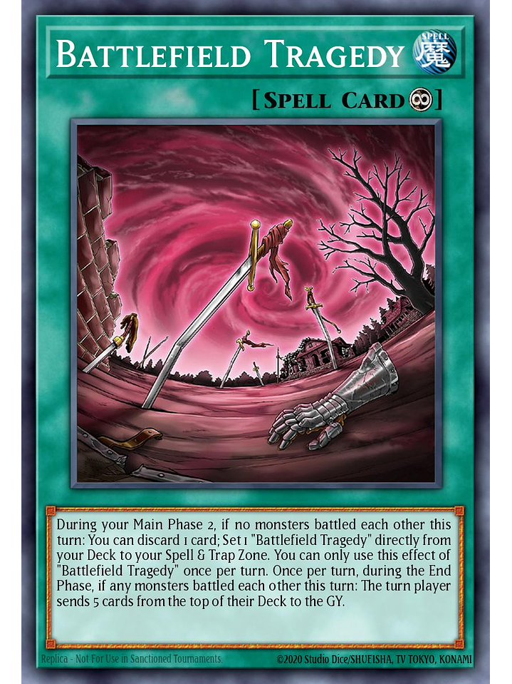 Battlefield Tragedy - BLMR-EN018 - Secret Rare 1st Edition 1