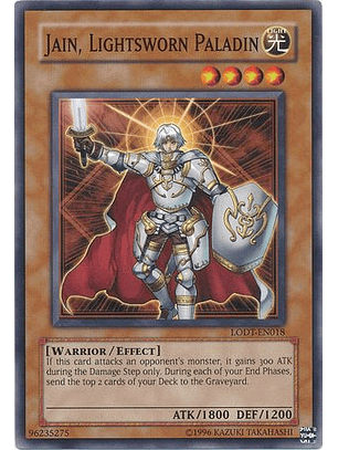 Jain, Lightsworn Paladin - LODT-EN018 - Common Unlimited