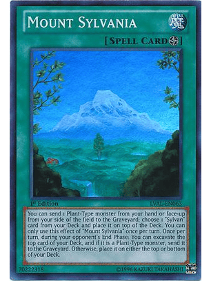 Mount Sylvania - LVAL-EN063 - Super Rare 1st Edition
