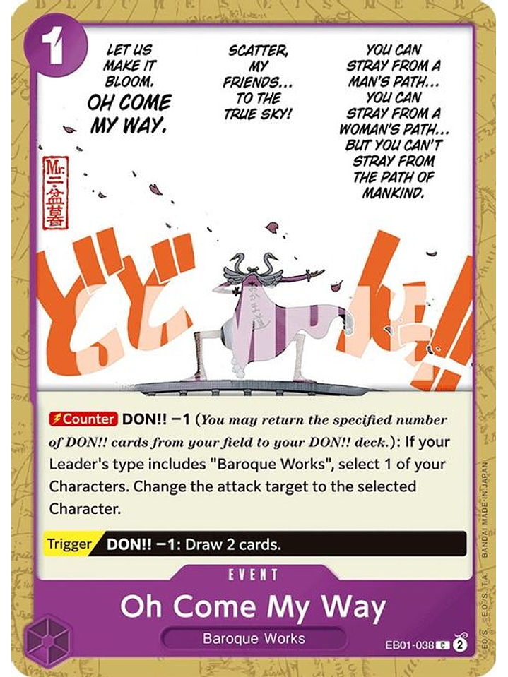 EB01-038 C Oh Come My Way 1