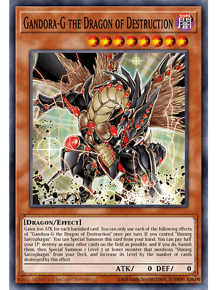 Gandora-G the Dragon of Destruction - LEDE-EN001 - Secret Rare 1st Edition