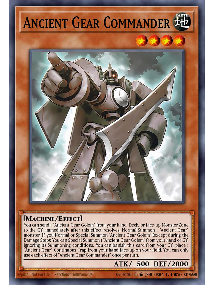 Ancient Gear Commander - LEDE-EN008 - Common 1st Edition 1
