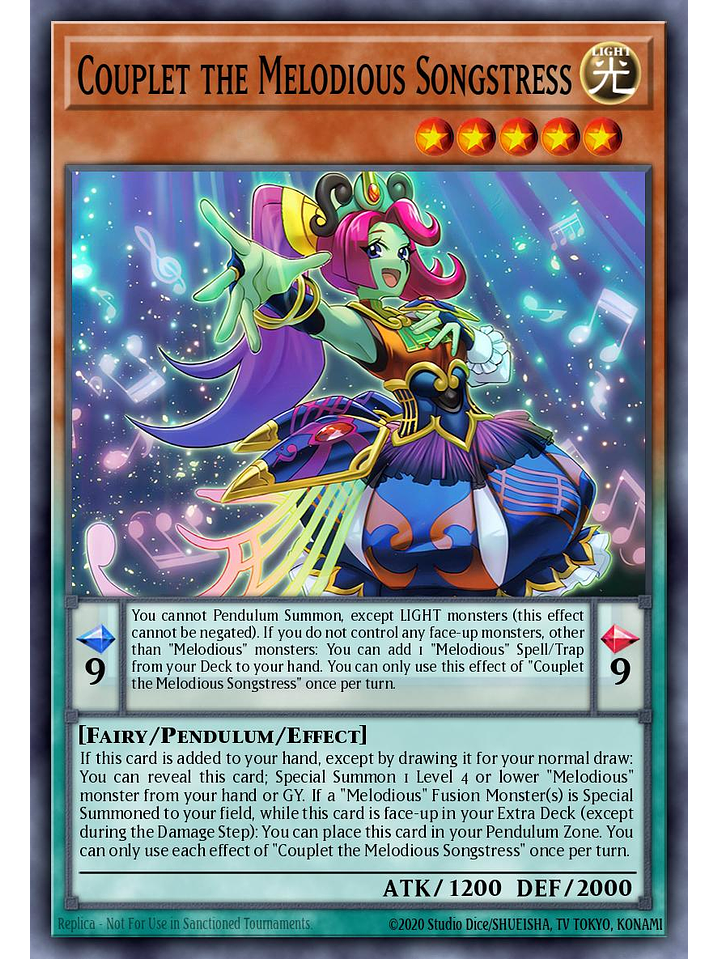 Couplet the Melodious Songstress - LEDE-EN010 - Common 1st Edition 1