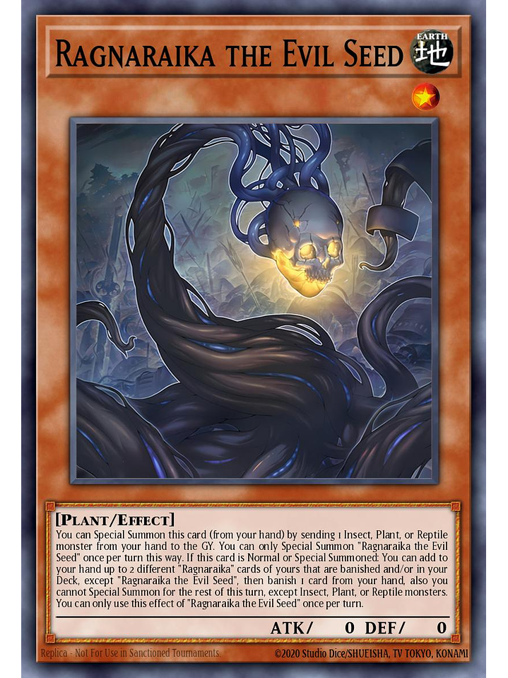 Ragnaraika the Evil Seed - LEDE-EN013 - Secret Rare 1st Edition 1
