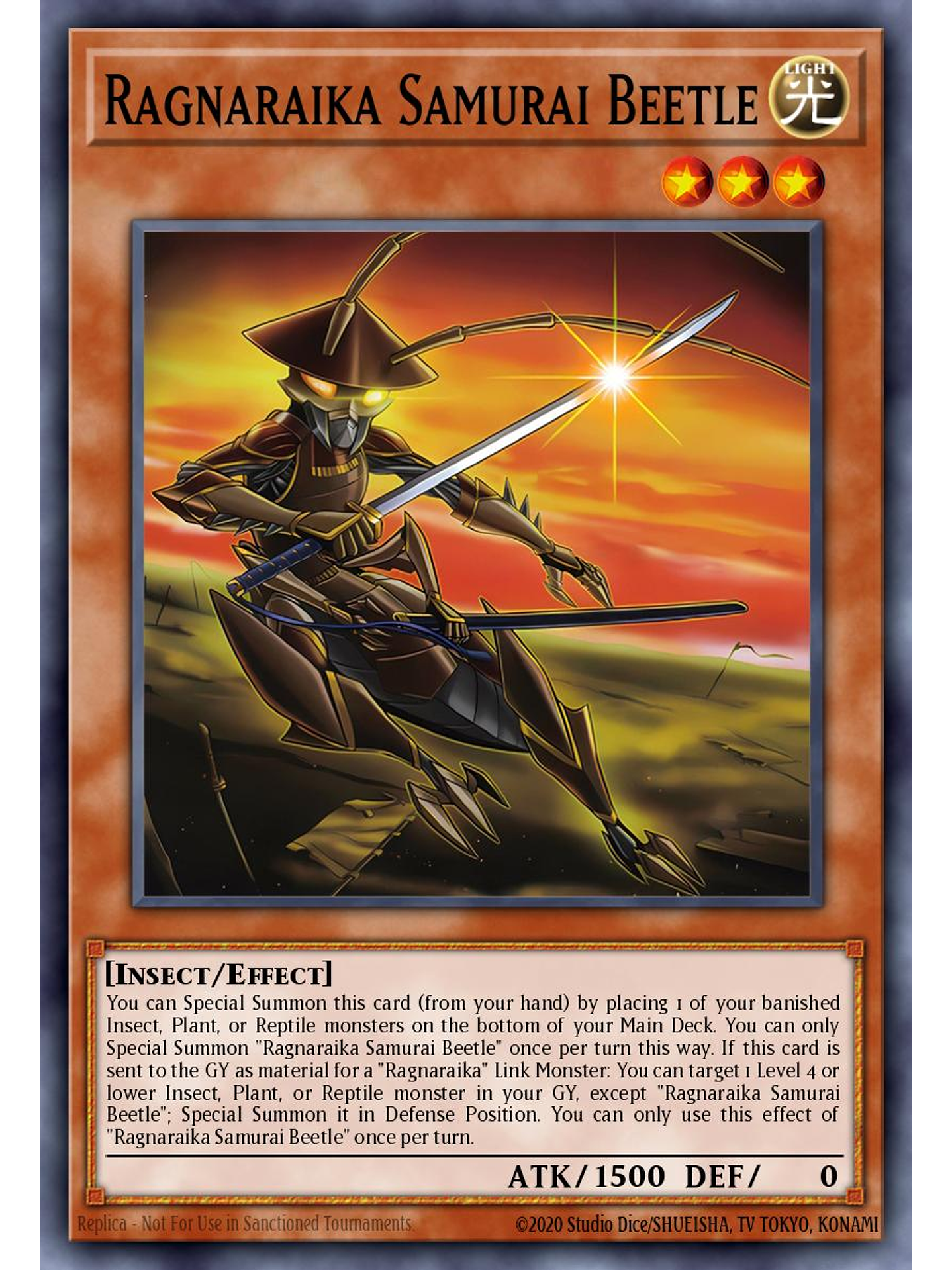 Ragnaraika Samurai Beetle - LEDE-EN014 - Common 1st Edition 1