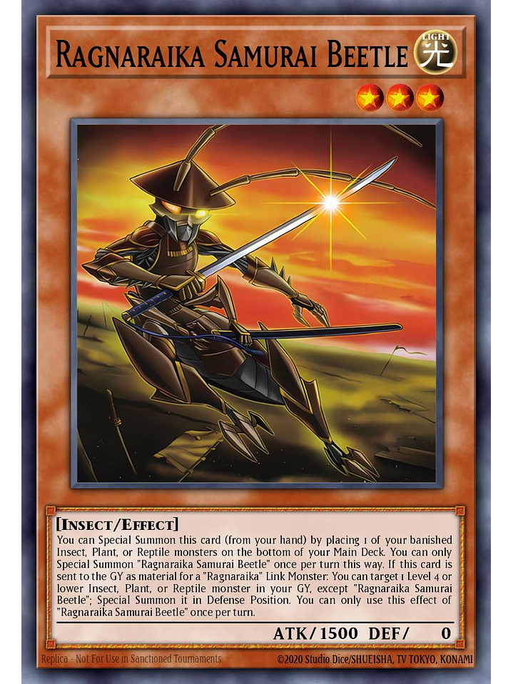 Ragnaraika Samurai Beetle - LEDE-EN014 - Common 1st Edition 1