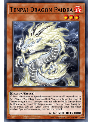 Tenpai Dragon Paidra - LEDE-EN016 - Super Rare 1st Edition