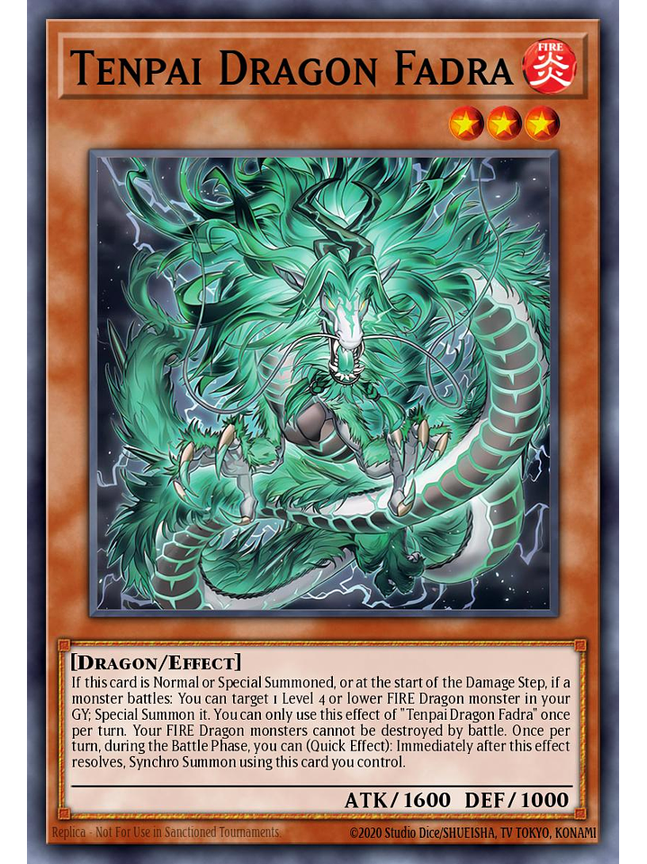Tenpai Dragon Fadra - LEDE-EN017 - Common 1st Edition 1