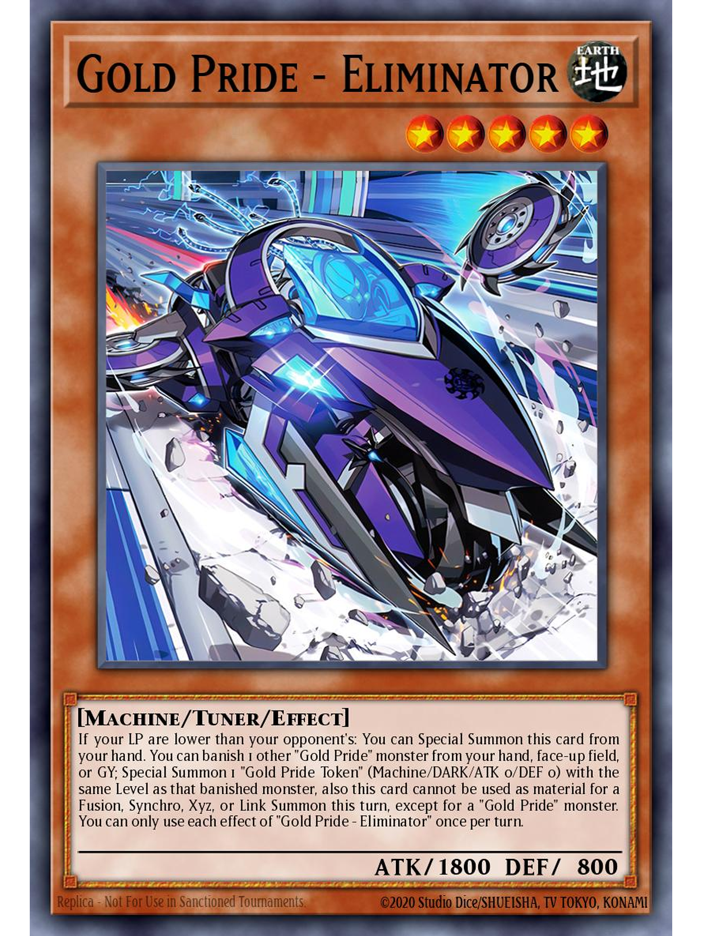 Gold Pride - Eliminator - LEDE-EN020 - Super Rare 1st Edition 1