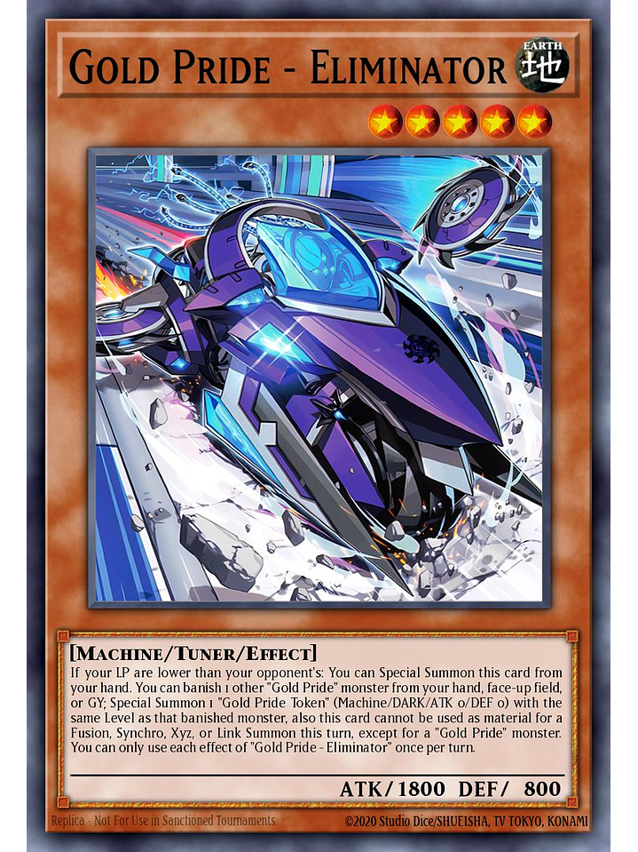 Gold Pride - Eliminator - LEDE-EN020 - Super Rare 1st Edition 1