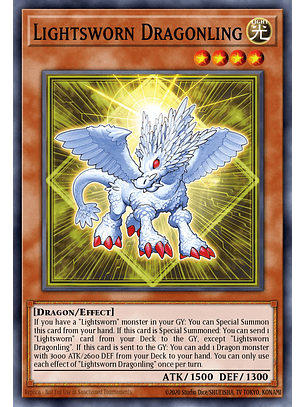 Lightsworn Dragonling - LEDE-EN023 - Ultra Rare 1st Edition