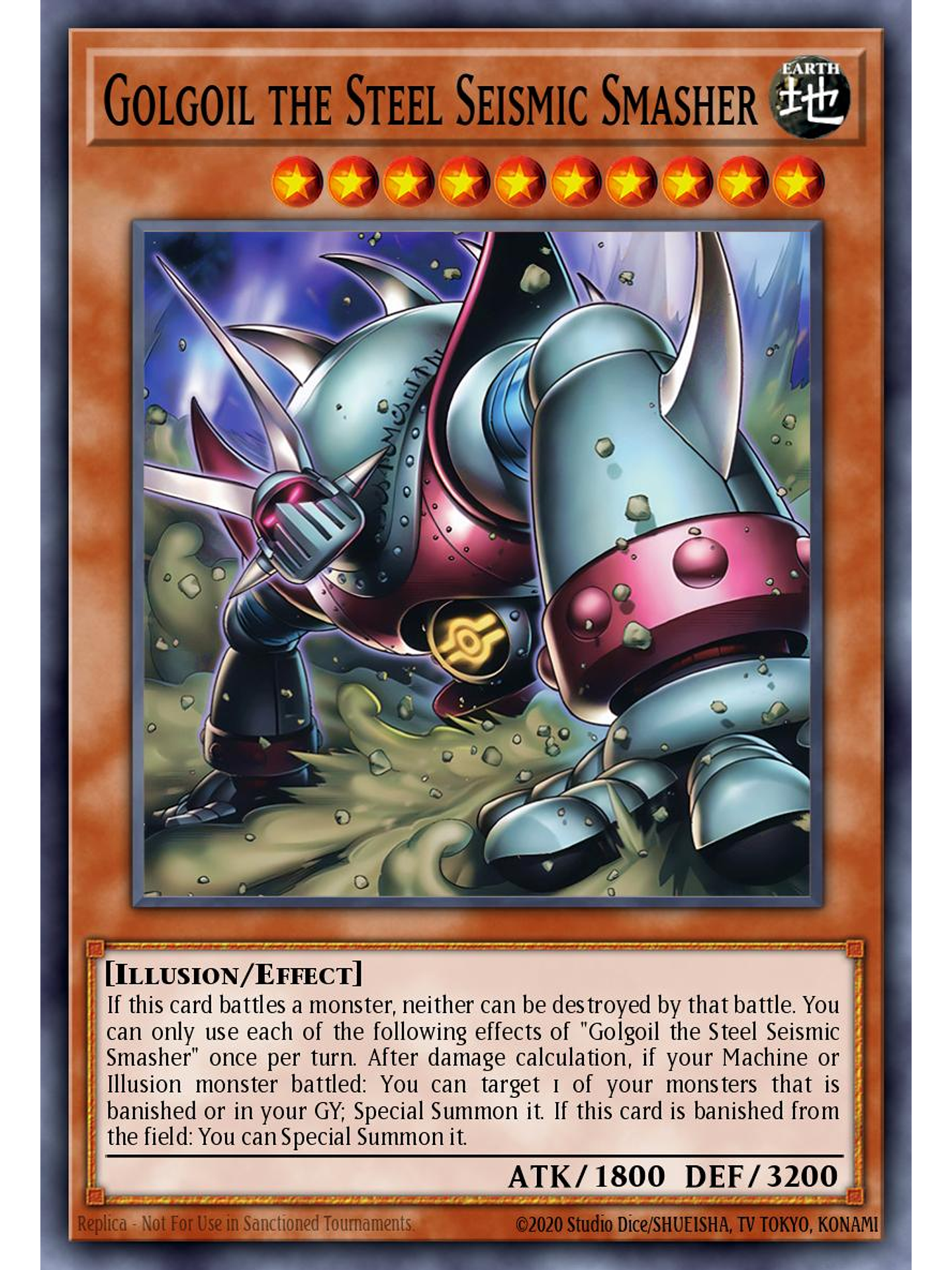 Golgoil the Steel Seismic Smasher - LEDE-EN026 - Common 1st Edition 1