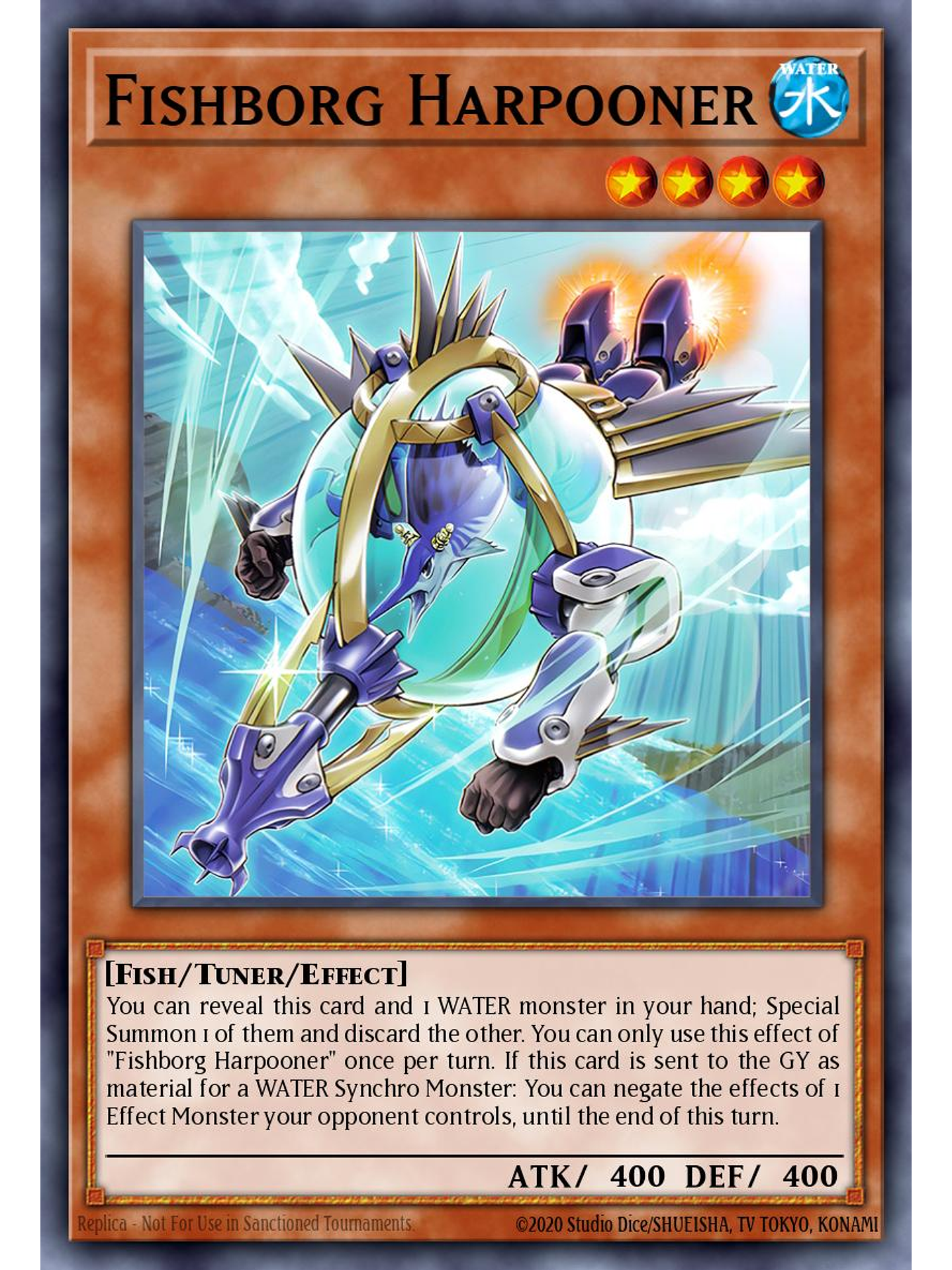 Fishborg Harpooner - LEDE-EN032 - Super Rare 1st Edition 1