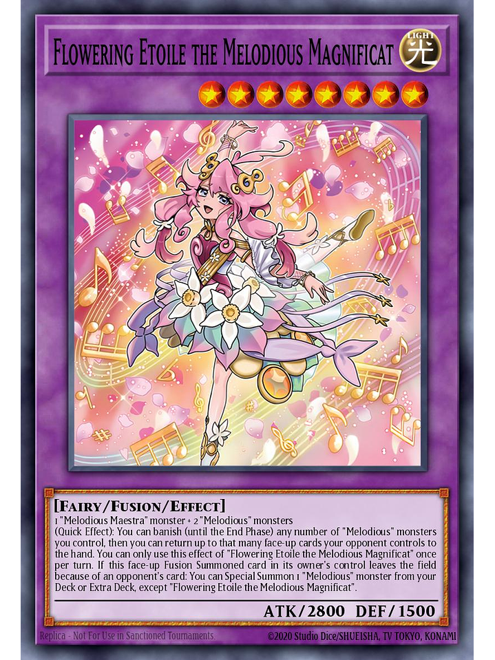 Flowering Etoile the Melodious Magnificat - LEDE-EN036 - Super Rare 1st Edition 1