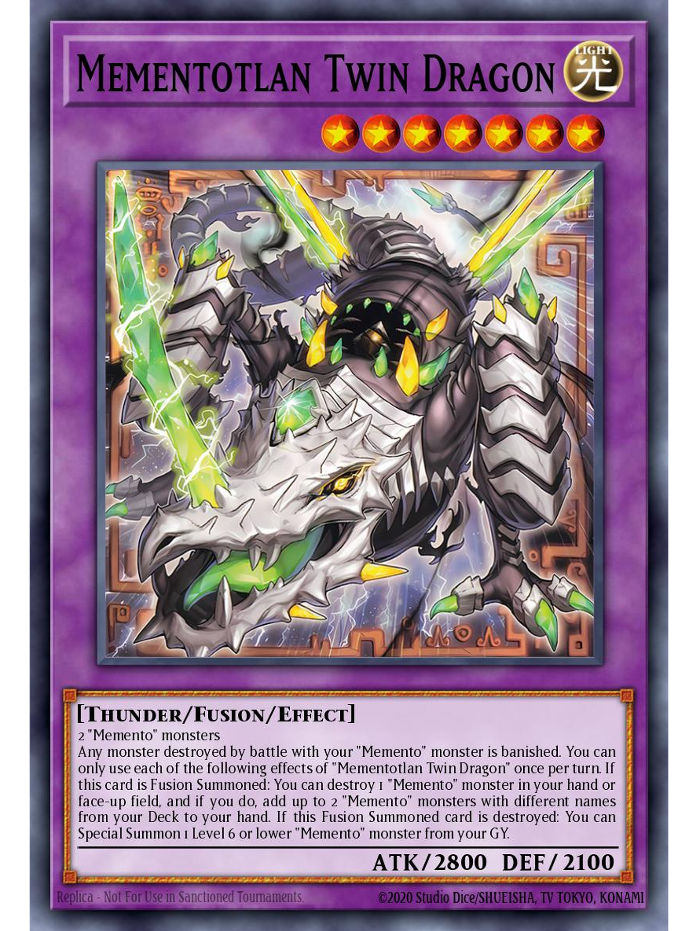 Mementotlan Twin Dragon - LEDE-EN037 - Common 1st Edition 1