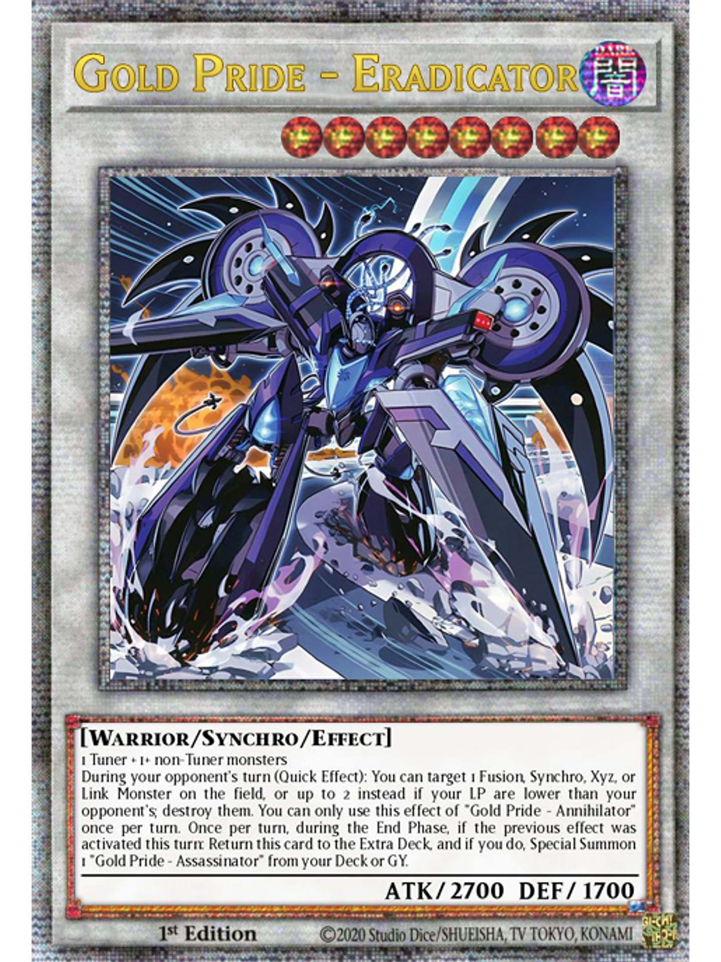 Gold Pride - Eradicator - LEDE-EN041 - Quarter Century Rare 1st Edition 1