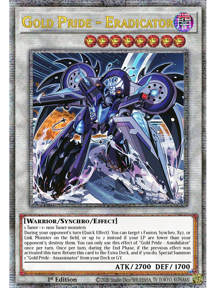 Gold Pride - Eradicator - LEDE-EN041 - Quarter Century Rare 1st Edition 1