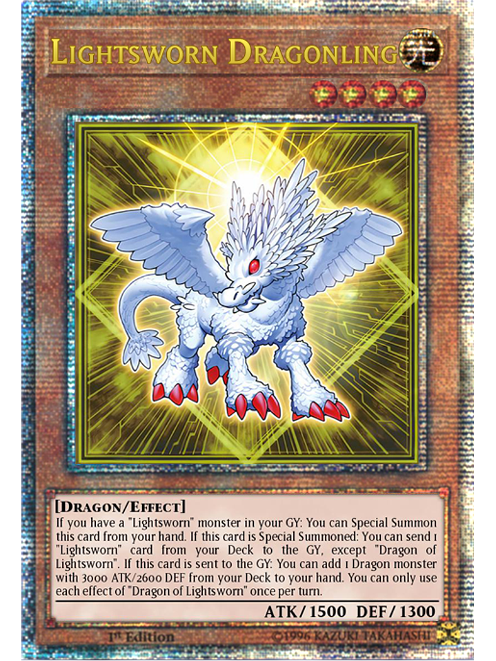 Lightsworn Dragonling - LEDE-EN023 - Quarter Century Rare 1st Edition 1