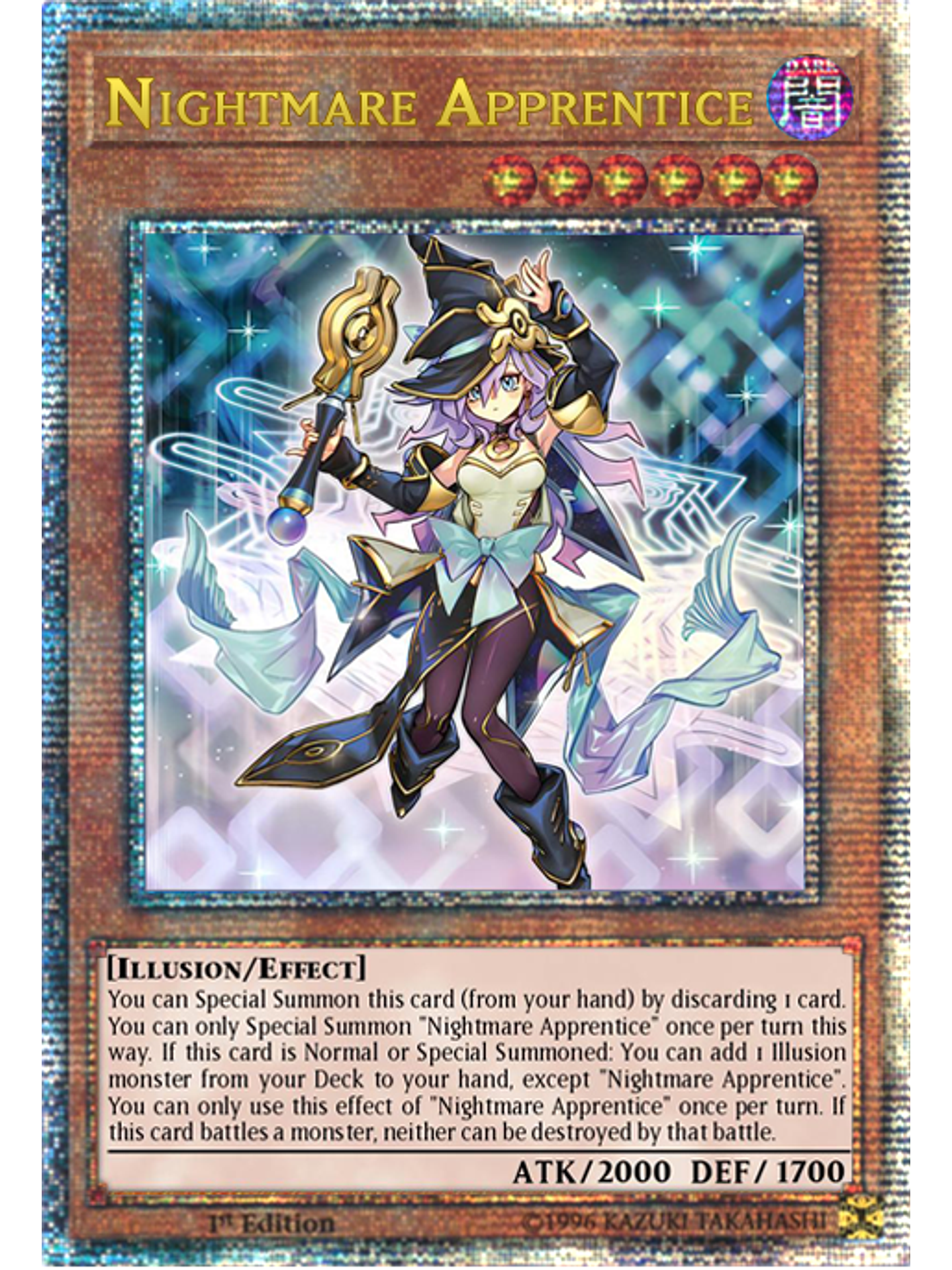 Nightmare Apprentice - LEDE-EN029 - Quarter Century Rare 1st Edition 1