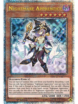 Nightmare Apprentice - LEDE-EN029 - Quarter Century Rare 1st Edition