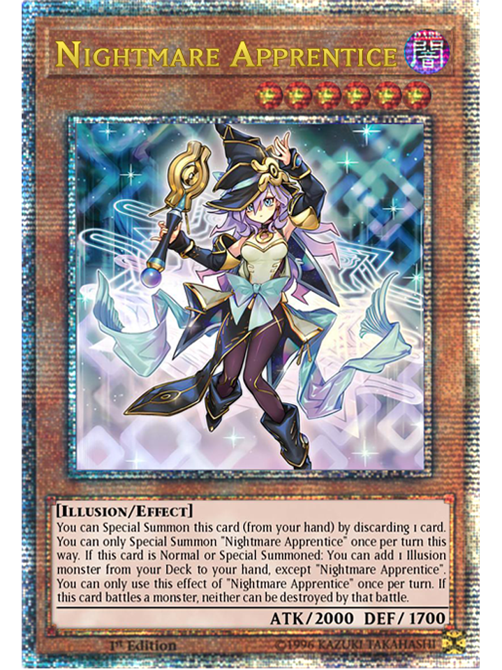 Nightmare Apprentice - LEDE-EN029 - Quarter Century Rare 1st Edition 1