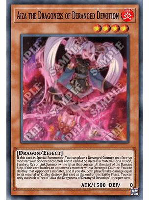 Aiza the Dragoness of Deranged Devotion - LEDE-EN088 - Common 1st Edition