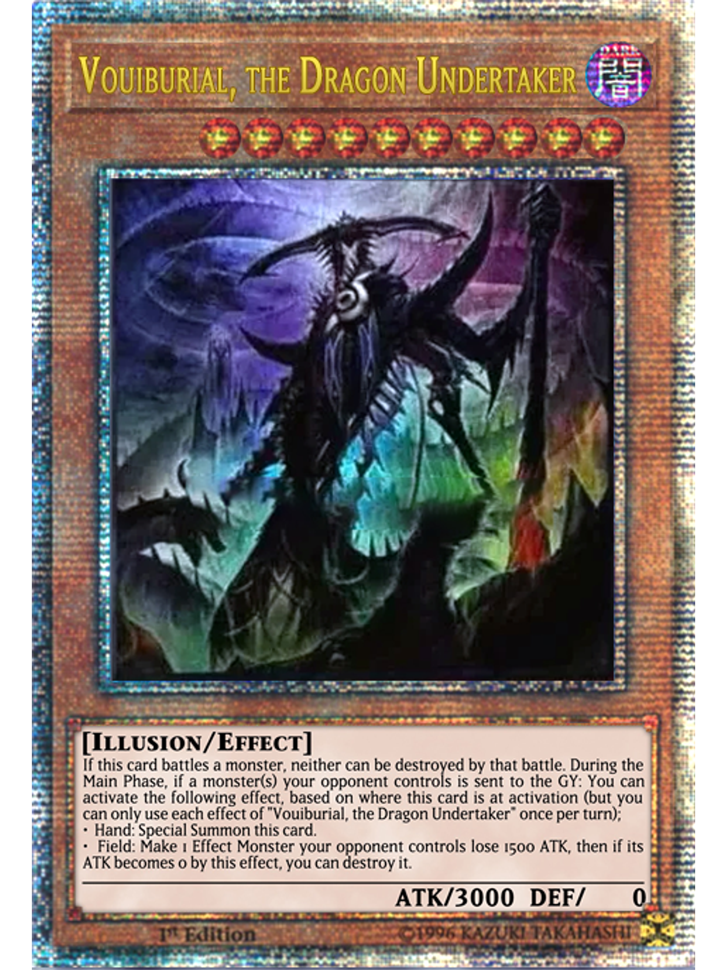 Vouiburial, the Dragon Undertaker - LEDE-EN087 - Quarter Century Rare 1st Edition 1