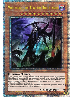 Vouiburial, the Dragon Undertaker - LEDE-EN087 - Quarter Century Rare 1st Edition