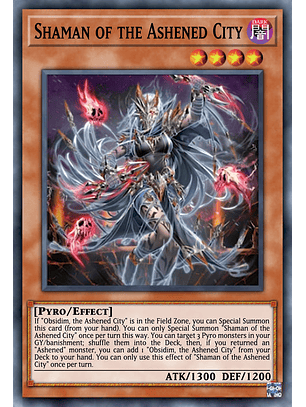 Shaman of the Ashened City - LEDE-EN090 - Super Rare 1st Edition