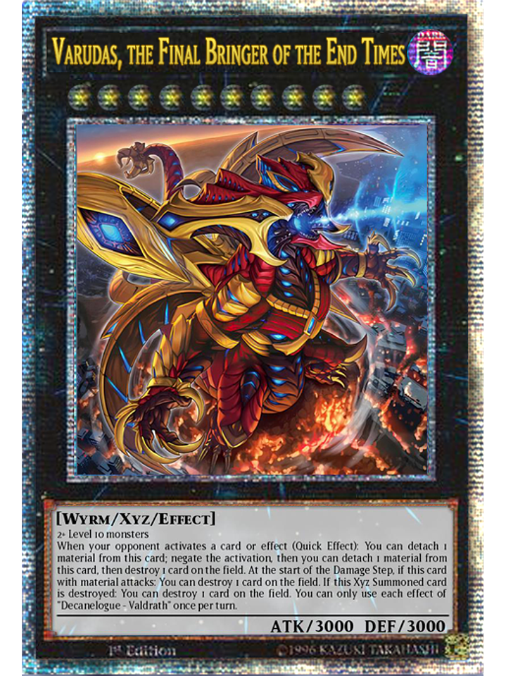 Varudras, the Final Bringer of the End Times - LEDE-EN045 - Quarter Century Rare 1st Edition 1