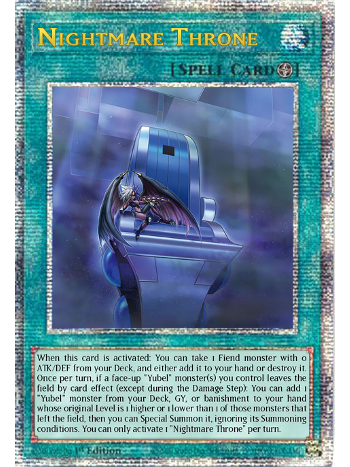 Nightmare Throne - LEDE-EN061 - Quarter Century Rare 1st Edition 1