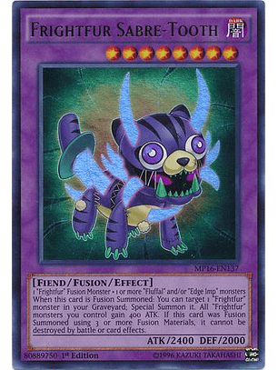 Frightfur Sabre-Tooth - MP16-EN137 - Ultra Rare 1st Edition