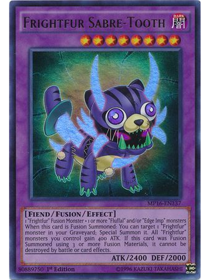 Frightfur Sabre-Tooth - MP16-EN137 - Ultra Rare 1st Edition 1