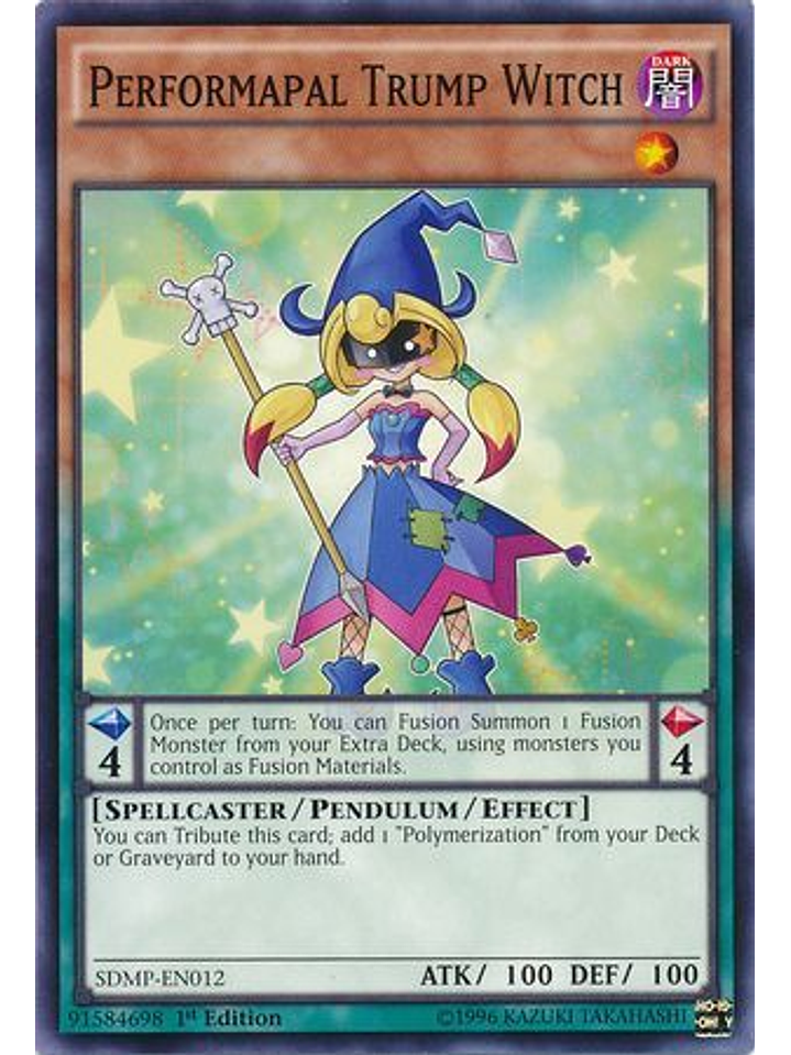 Performapal Trump Witch - SDMP-EN012 - Common 1st Edition 1