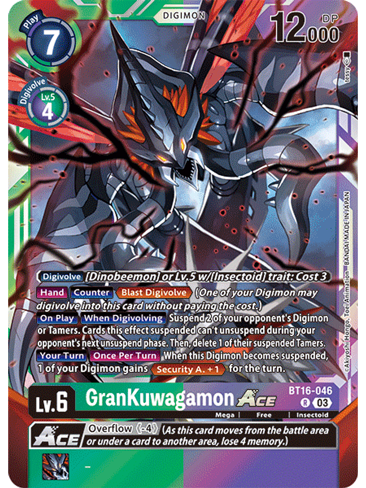 BT16-046 R GranKuwagamon ACE 1