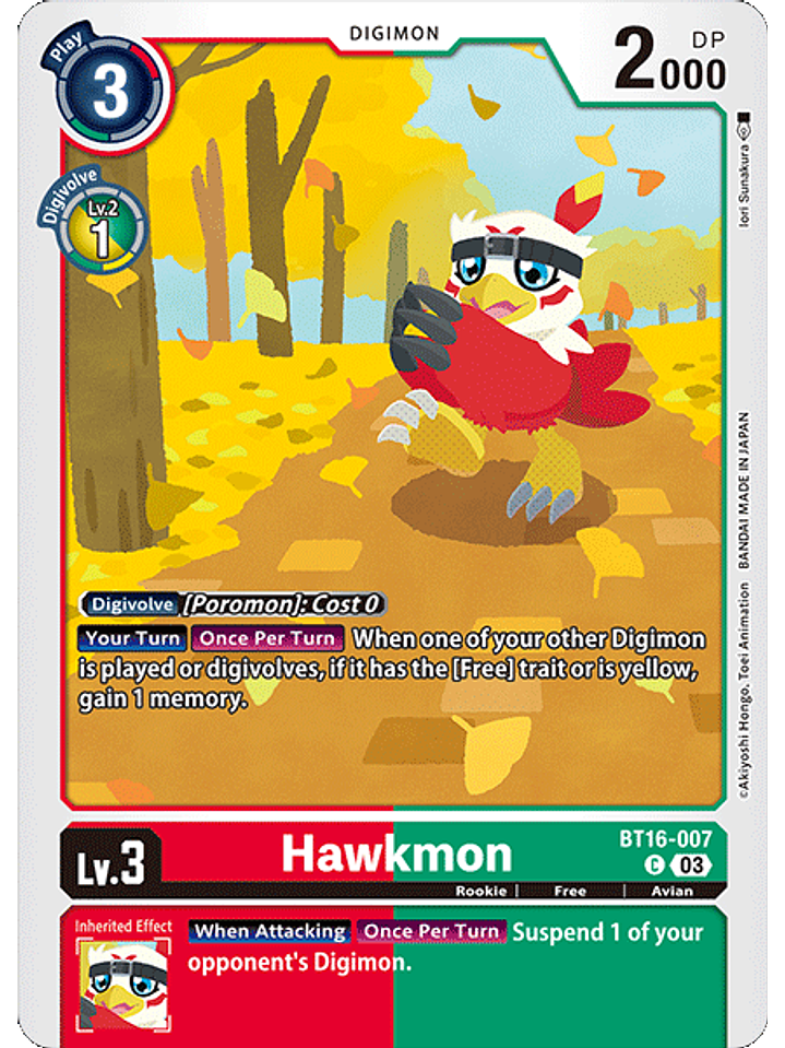 BT16-007 C Hawkmon 1