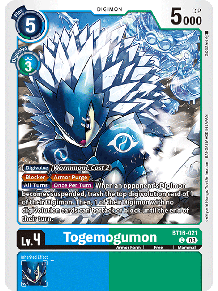 BT16-021 C Togemogumon 1