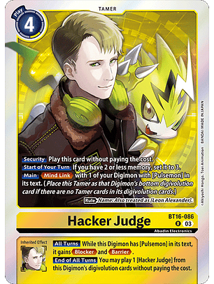 BT16-086 R Hacker Judge