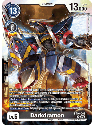 BT16-065 R Darkdramon